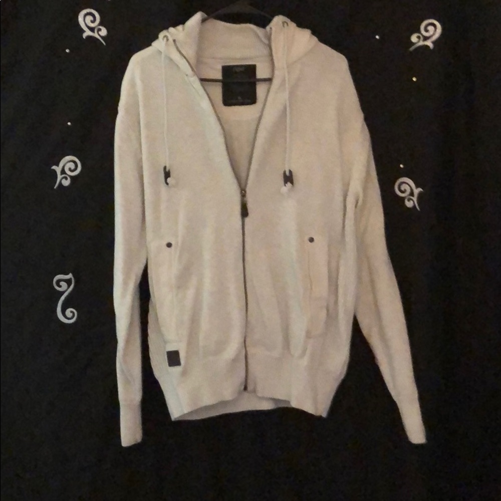 Men's zip up hooded sweater